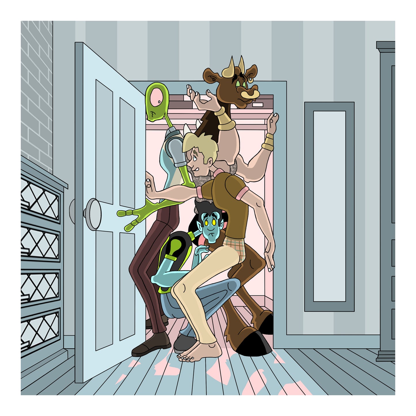 Stay in There (10x10 inches Print)